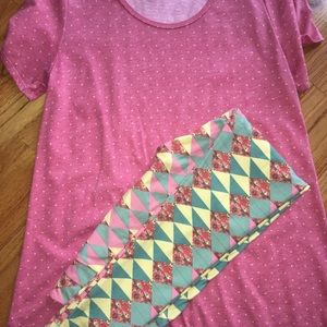 Lularoe Classic T and OS leggings